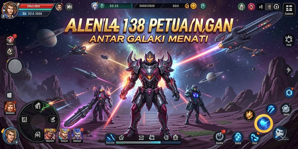 Screenshot gameplay ALIEN138 menampilkan petualangan luar angkasa yang epik.