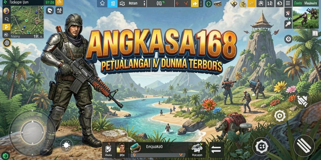 Tangkapan layar <strong>ANGKASA168</strong> menampilkan perjalanan epik di dunia terbuka.