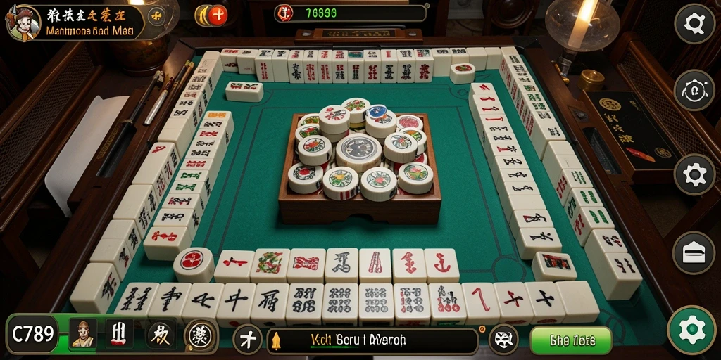 Screenshot C789 menampilkan momen seru saat menyelesaikan tantangan Mahjong.