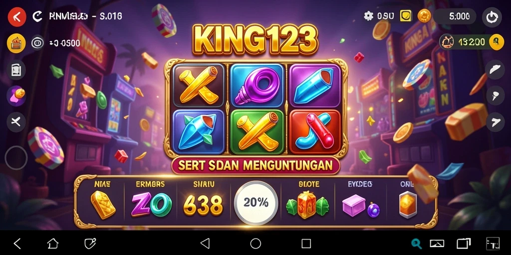Tampilan gameplay menarik dalam KING123 yang penuh warna.