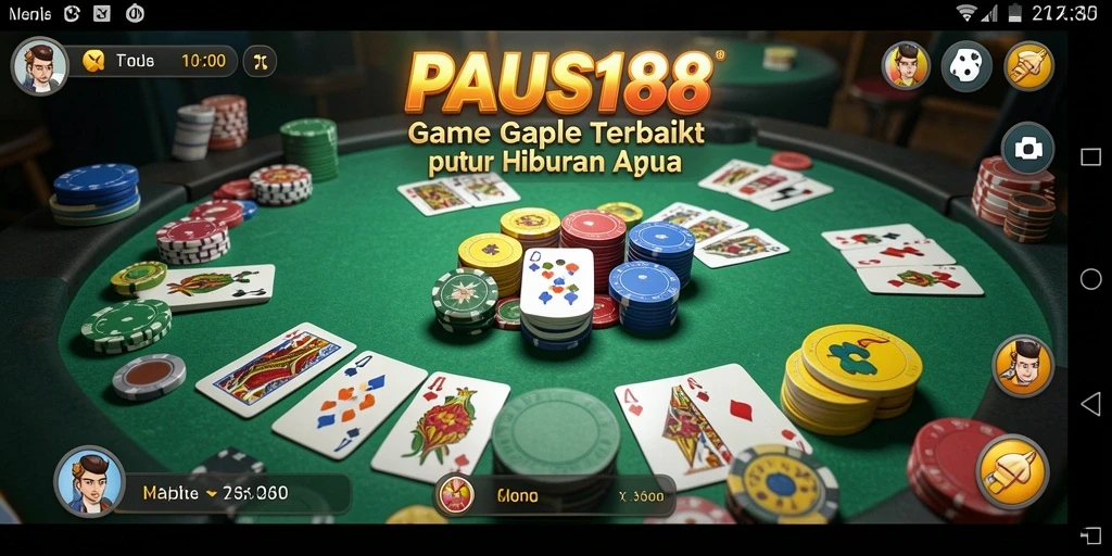 Gameplay seru Gaple di PAUS188