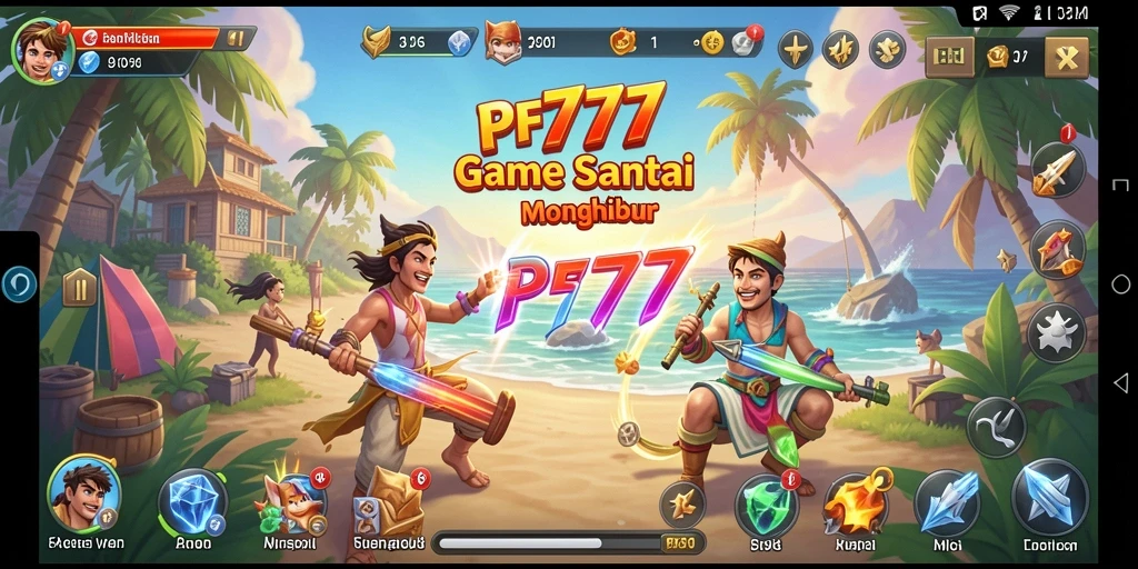 Tampilan gameplay PF777 yang ceria dan menyenangkan.