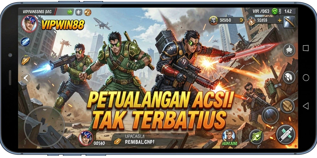 Tampilan gameplay seru dan mendebarkan dari VIPWIN88.